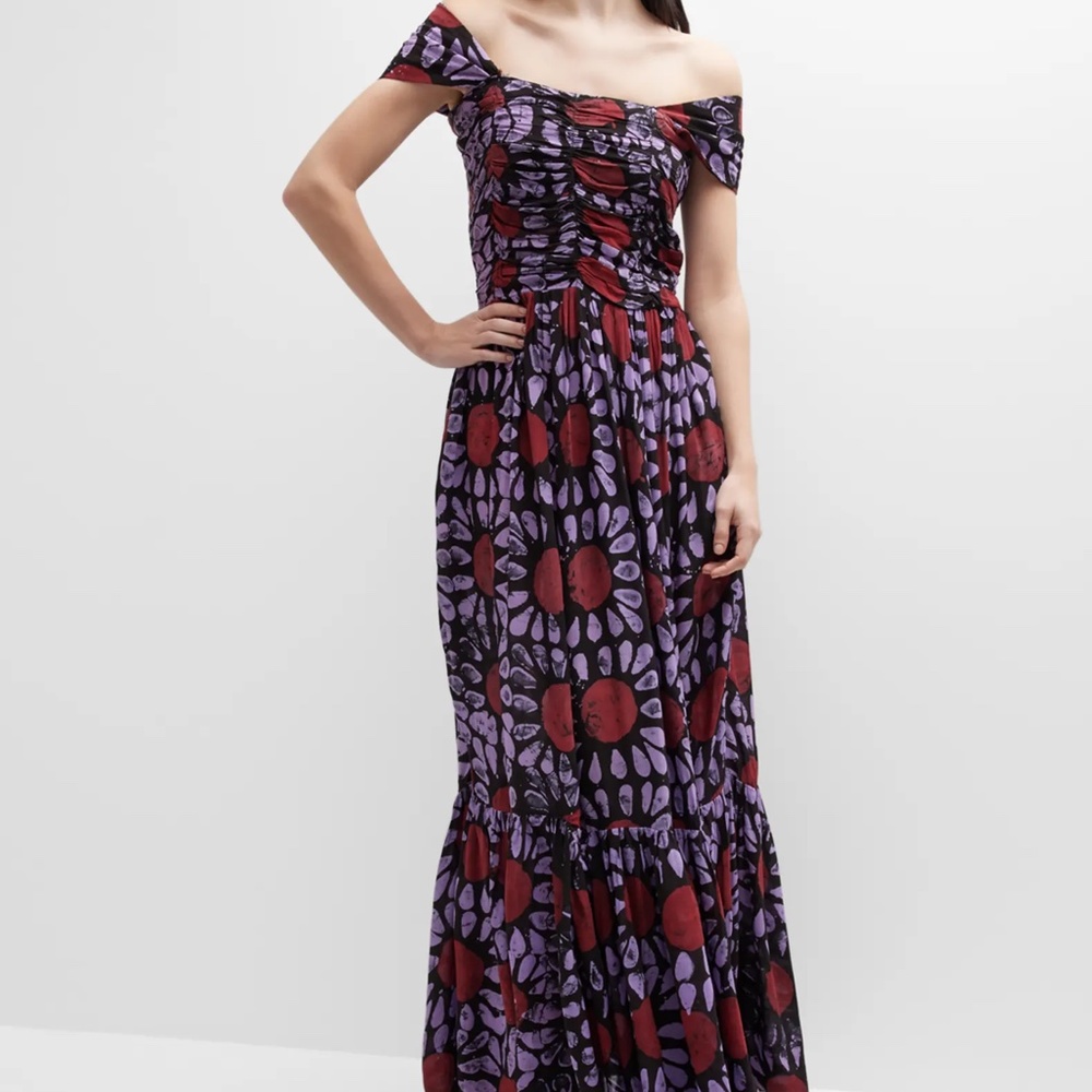 Busayo Olumide Square-Neck Cap-Sleeve Maxi Dress - Picture 3 of 6
